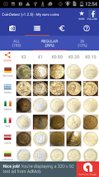 Image 0 for CoinDetect: Euro coin det…