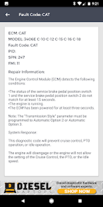 Imagen 1 para Truck Fault Codes