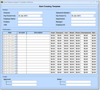 Imagen 0 para Excel Expense Report Temp…