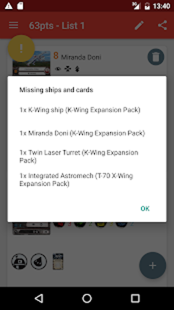 Image 2 for X-Wing v1.0 List Builder