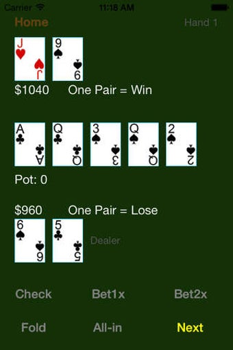 Image 0 for Heads Up Poker New