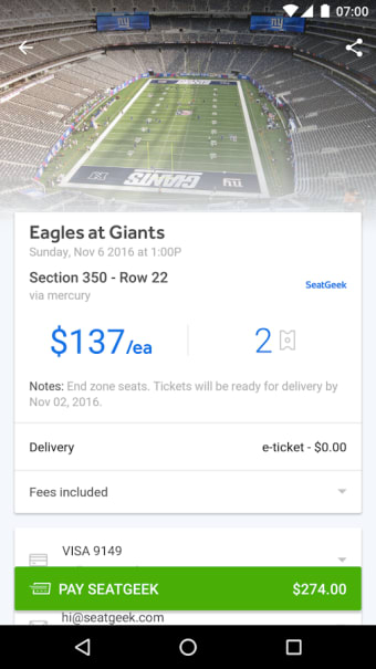 Image 7 for SeatGeek - Tickets to Spo…