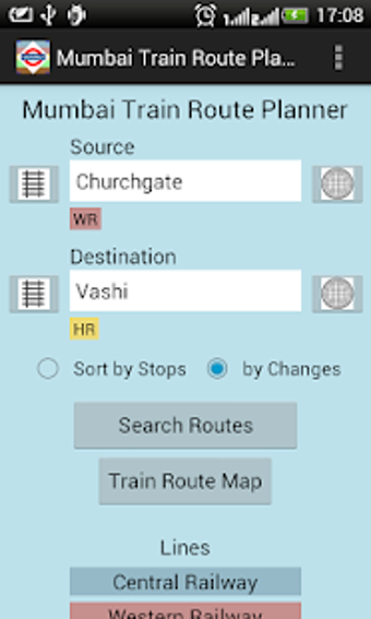Image 0 for Mumbai Train Route Planne…