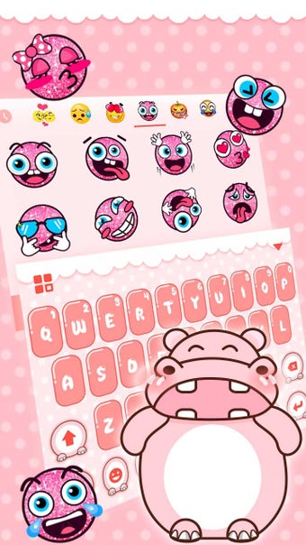 Image 0 for Pink Cute Hippo Theme