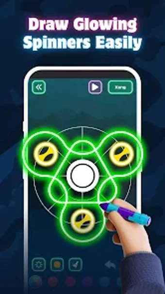 Image 0 for Fidget Spinner - Glow Art…