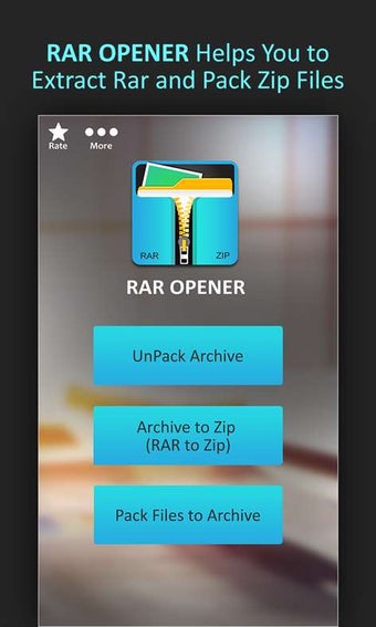 Image 1 for RAR Opener & RAR to ZIP C…