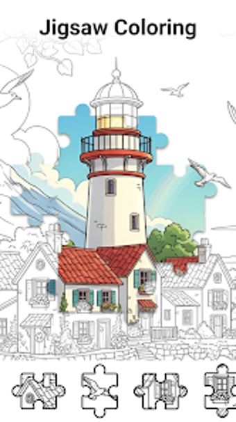 Image 0 for LineArt - Jigsaw Coloring
