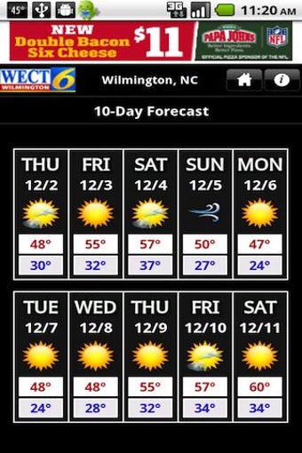 Imagen 0 para WECT 6 First Alert Weathe…