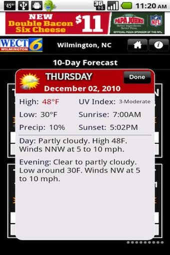 Imagen 3 para WECT 6 First Alert Weathe…
