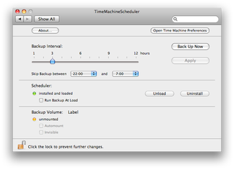Image 0 for TimeMachineScheduler