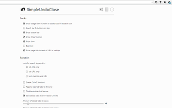 Imagen 0 para SimpleUndoClose for Chrom…