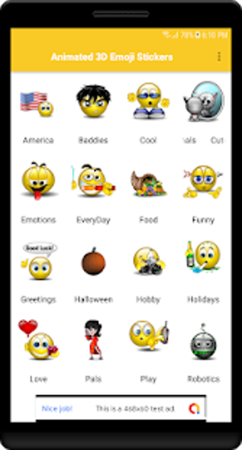 Imagen 2 para Animated 3D Emoji Sticker…