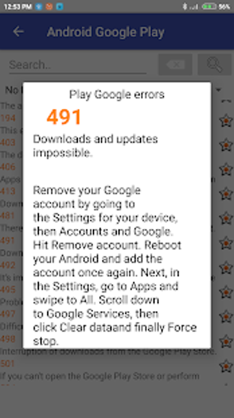 Image 0 for Error codes