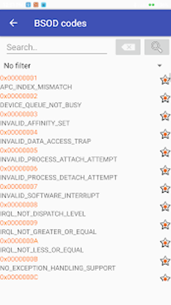 Image 3 for Error codes