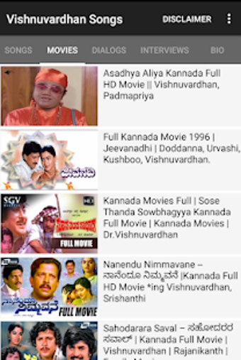 Image 0 for Vishnuvardhan Songs - Kan…