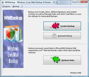 Image 0 for WMBackup - Windows Live M…