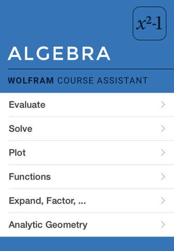 Image 0 for Wolfram Algebra Course As…