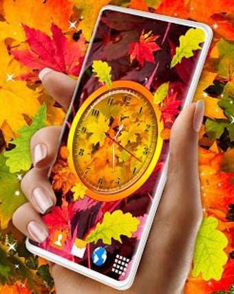 Imagen 1 para Leaves Clock App  Forest …