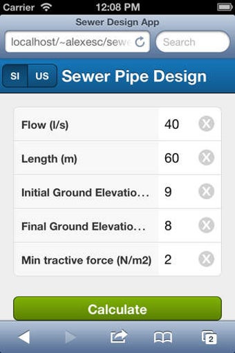 Image 0 for Sewer design app