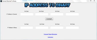 Image 0 for IP Address Binary Convert…