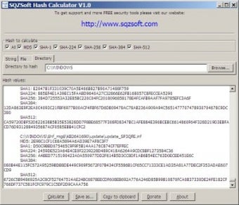 Imagen 0 para SQZSoft Hash Calculator