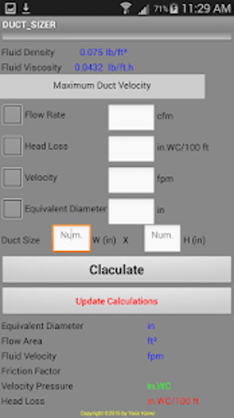 Image 0 for A Smart Duct Sizer 2016(C…