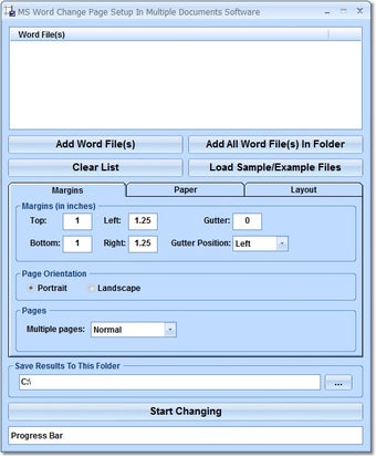 Image 0 for MS Word Change Page Setup…
