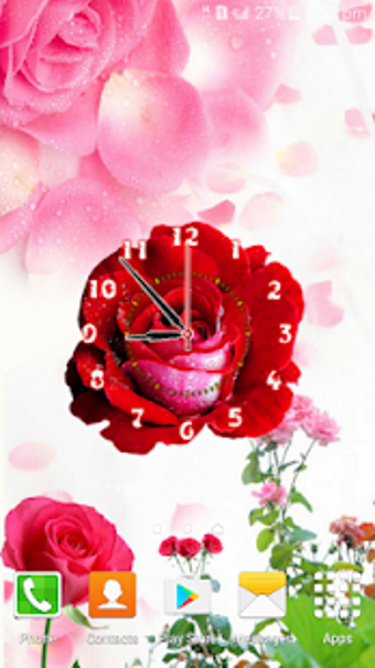 Imagen 1 para Rose Flower Clock