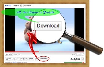 Image 0 for Youtube Download Button