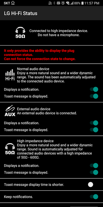 Imagen 1 para Hi-Fi Status(LG)