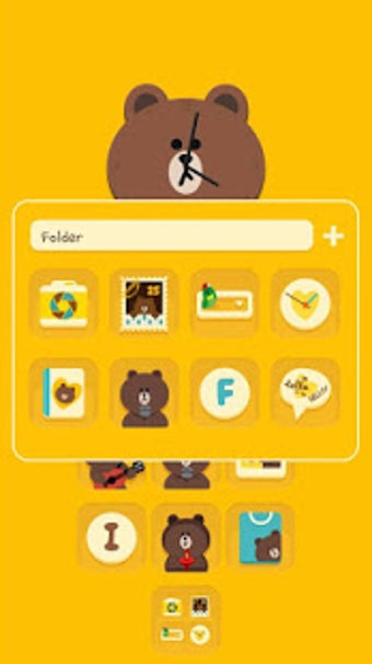 Image 1 for Brown LINE Launcher theme