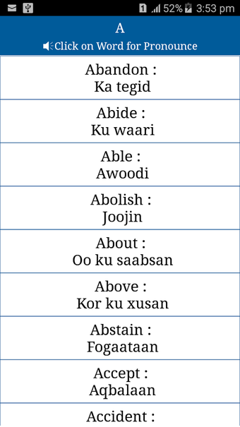 Image 0 for Common Words English to S…