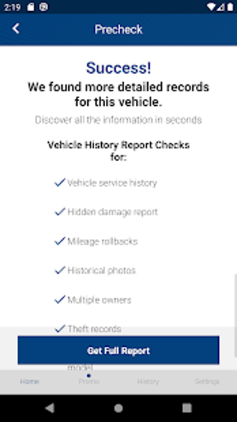 Image 0 for Ford History Check: VIN D…