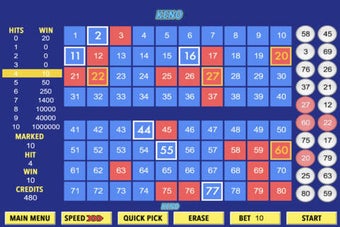Image 0 for Free Keno