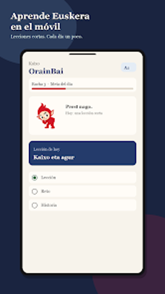 Imagen 0 para OrainBai: Aprende Euskera