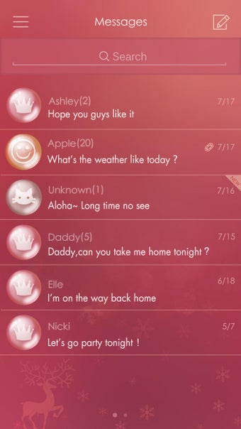 Image 0 for GO SMS PINK CHRISTMAS THE…