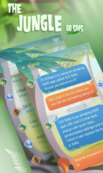 Imagen 2 para GO SMS PRO THE JUNGLE THE…