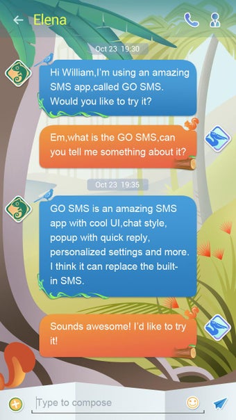 Imagen 0 para GO SMS PRO THE JUNGLE THE…