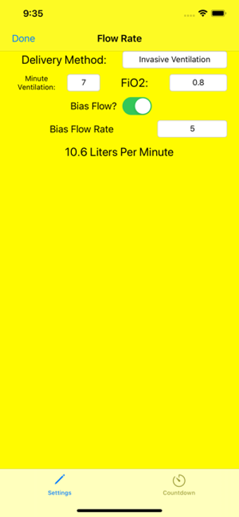 Image 2 for Oxygen Calculation Tool