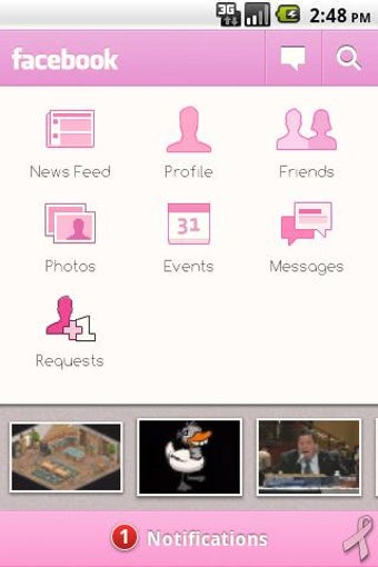 Imagen 1 para Facebook Pink for Android