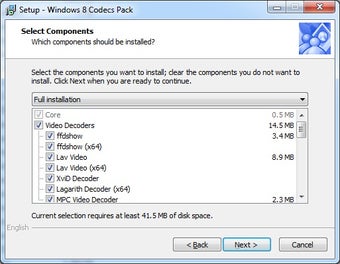 Image 0 for Windows 8 Codecs Pack
