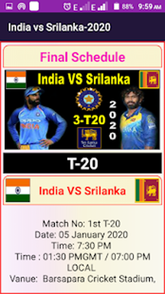 Image 0 for India vs srilanka t20 -20…