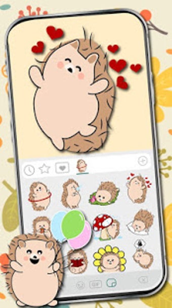Imagen 2 para Baby Hedgehog Emoji Stick…
