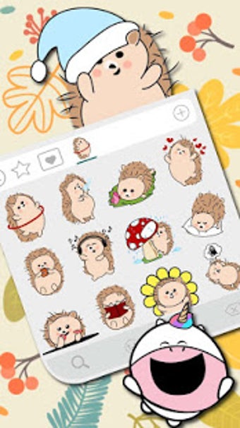Imagen 1 para Baby Hedgehog Emoji Stick…