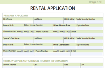 Image 3 for Rental Application Forms