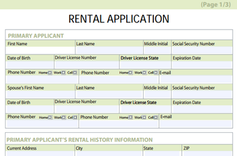 Imagen 3 para Rental Application Forms