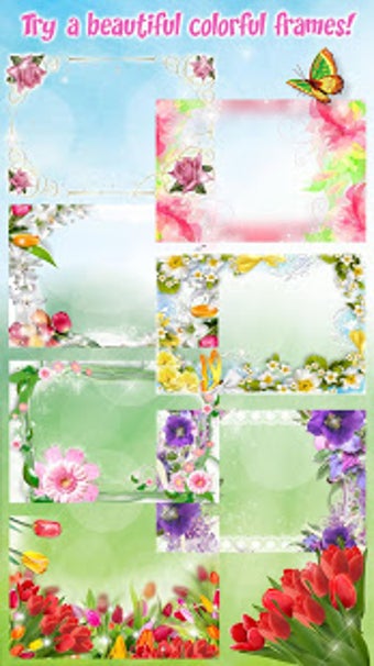 Imagen 2 para Flower Photo Frame Beauti…