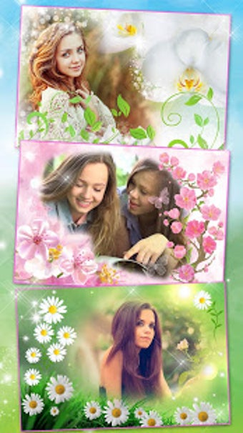 Imagen 2 para Flower Photo Frame Beauti…