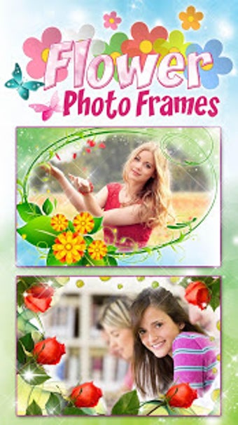Imagen 3 para Flower Photo Frame Beauti…