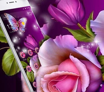 Image 2 for Rose Red Butterfly Theme